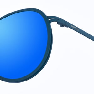 Gafas de sol de metal con forma ovalada Cameron unisex
