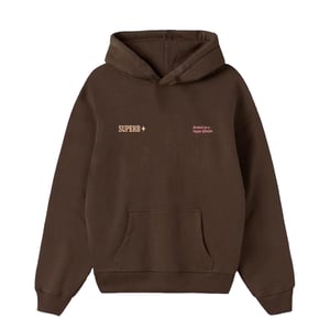 Sudadera Don't call me baby Hoodie Brushed Oversize Marrón SUPERB mujer