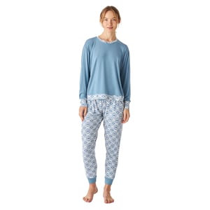 Pijama manga larga modal fino JJB1 mujer