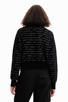 Desigual Suéter Negro para Mujer
