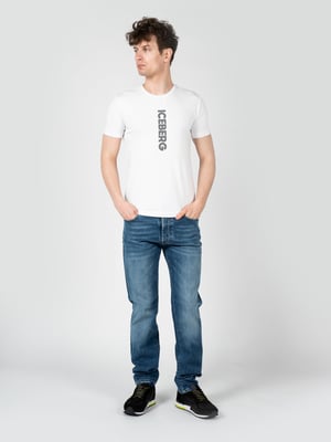Iceberg T-Shirt C-Neck del hombre Blanco