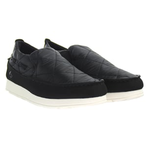 Zapatos de hombre de nylon negros de sperry moc-sider