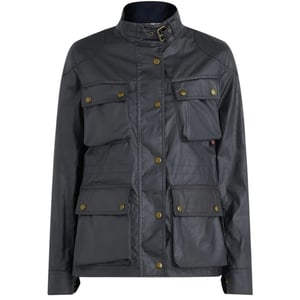 Chaqueta Belstaff Fieldmaster Dark Ink azul marino fina para mujer