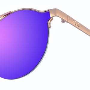 Gafas de sol de metal con forma redonda FIOROTTO unisex