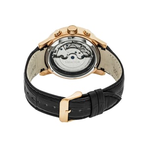 Reloj automático Heritor Hannibal semiesqueleto con correa de cuero