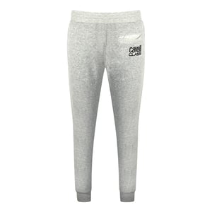 Pantalones de sudadera grises con logo impreso Cavalli Class