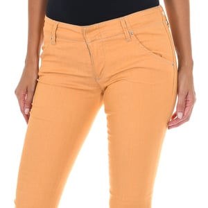 Pantalon Largo de tejido elástico 70DBF0585-G194 mujer