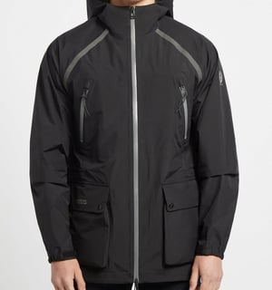 Belstaff chaqueta negra con ventilacion