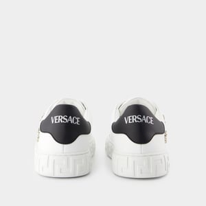 Versace Zapatillas La Greca - - Tejido - Blanco
