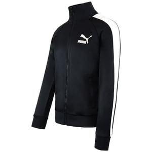 Chaqueta de pista negra para hombre icónico t7 de Puma
