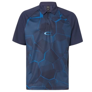 Oakley manga collar para hombre azul marino espejo marina de golf de polo de golf 434430 6fb