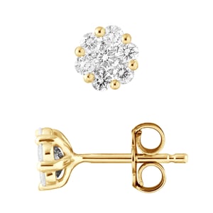 Pendientes de semental Diamond 0.70 CTS - Oro blanco