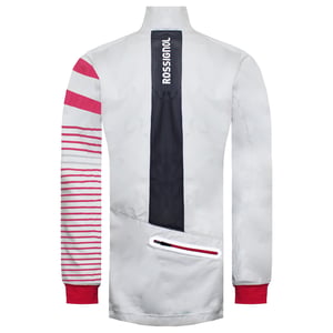 Rossignol manga larga cremallera blanca/roja para mujer ski softshell chaqueta rlfwj22 100