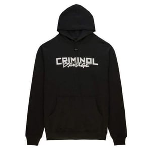 Daño criminal Lemon Mens sudadera con capucha negra