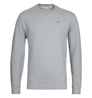 Sudadera de Cuello Redondo Sostenible Original de Levi's - Gris Melange