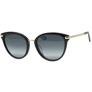 Kate Spade gafas de sol negras con lentes sombreados en gris