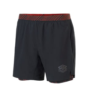 Umbro Stretch Winist Black Mens Elite Entrenamiento Shorts híbridos 65841G CMM