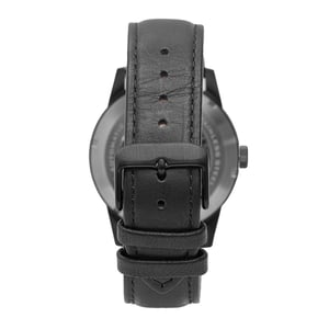 Reloj automático Heritor Jonas con correa de cuero y esqueleto