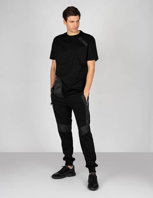 Camiseta Les Hommes Oversize Hombre Negro