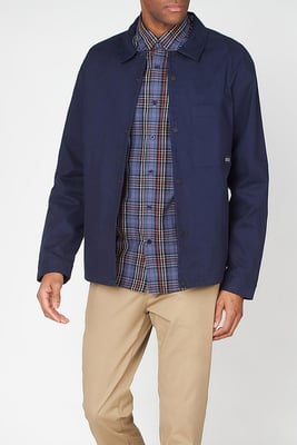 Ben Sherman Trucker Mens Chaqueta azul marino