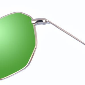 Gafas de sol de metal con forma hexagonal BOBBY unisex