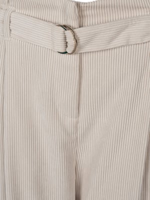 Liu Jo Pantalones Velluto de mujer Blanco