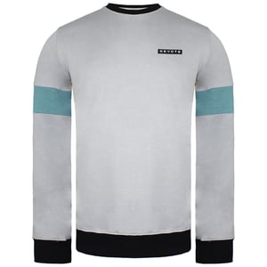 Devote london Clayton hombre gris/suéter de teale