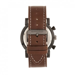 Reloj Breed Ryker con cronógrafo y correa de cuero con fecha