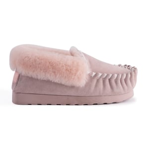 Aus Wooli Australia Mocasín de piel de oveja cosido a mano para mujer