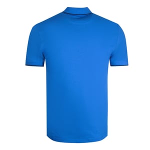Polo azul primavera con cuello ribeteado de Lyle & Scott