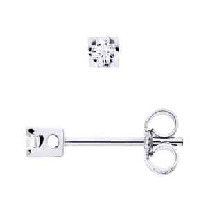 Pendientes de pernos de diamantes con 0,060 Joyas CTS Claws 925