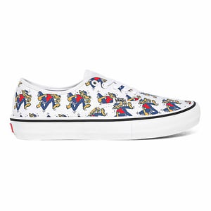 Zapatos de hombre blancos auténticos para hombres de camarones skate wolf
