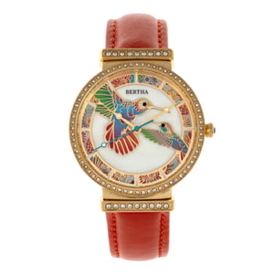 Reloj de Pulsera de Cuero con Madreperla Bertha Emily