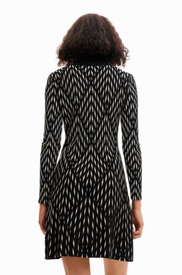 Vestido Negro para Mujer Desigual