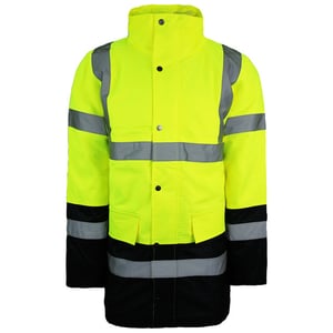 Dickies High Visibily Moteoway Safety Two Tone Mens Yellow Jacket