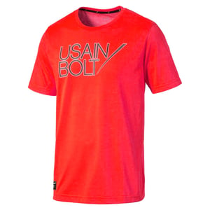 Puma Usain Bolt Logo Tee Camiseta Neon Tope Casual Training - hombre