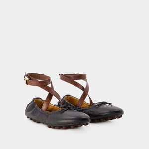Bailarinas Gommini - <#Tod's#> - Piel - Negro
