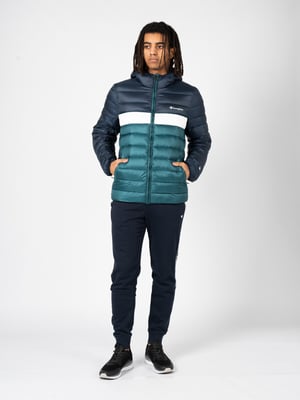 Champion Chaqueta del hombre verde, azul oscuro
