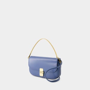 Bolso de mano Grace Chaine - A.P.C. - Piel - Azul océano