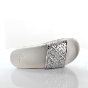 Slydes Sky Womens White/Plate Sliders