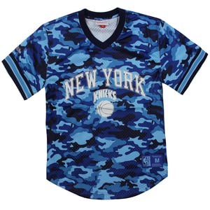 Mitchell & Ness NBA New York Knicks Camo Mesh Mens Camiseta