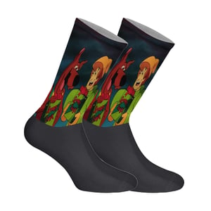 Calcetines de caña larga estampados elásticos unisex