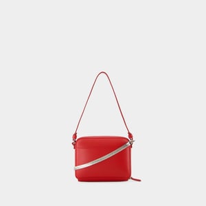 Courreges Bolso Encadenado Nube - - Piel - Rojo