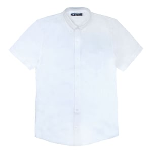 Ben Sherman Script Bordado Bordado Camisa Blanca