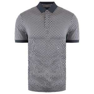 Emporio Armani Polo de gris claro/polo para hombre estampado