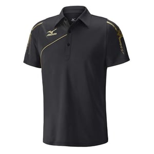 Polo Mizuno DryLite Hombre Negro
