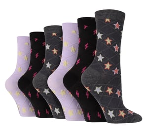 6 Pares de Calcetines de Otoño Wildfeet - Estrellas