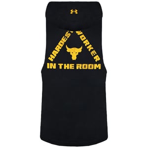 Under Armour Project Rock Rock Mens Black Sleeveless Soodie