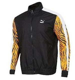 Puma Wild Pack tejido Full Zip Up Cack Top Jacket hombre negro 579510 21