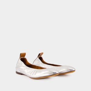 Lanvin Bailarinas - - Piel - Plata